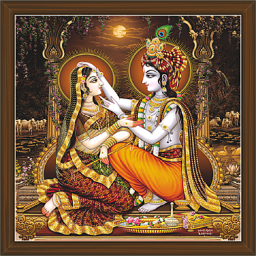 rajasthani radha krishna painting