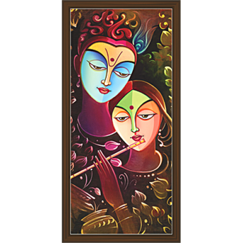 radha krishna emboss paintings